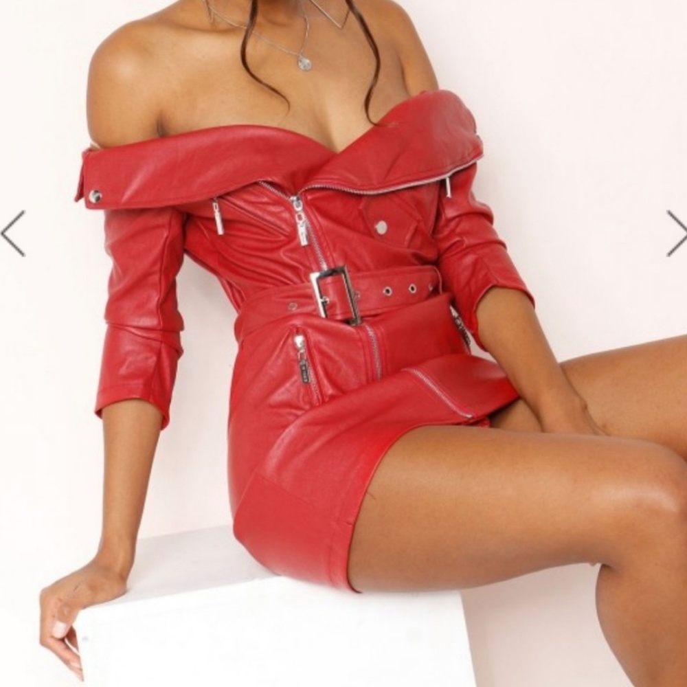 New with Tags! Sexy Red Belted Dress